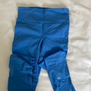 Blue base pace brushed leggings